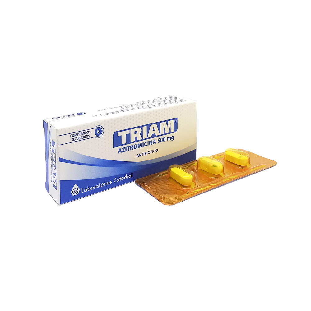 Triam Azitromicina 500 mg Caja de 6 Comprimidos