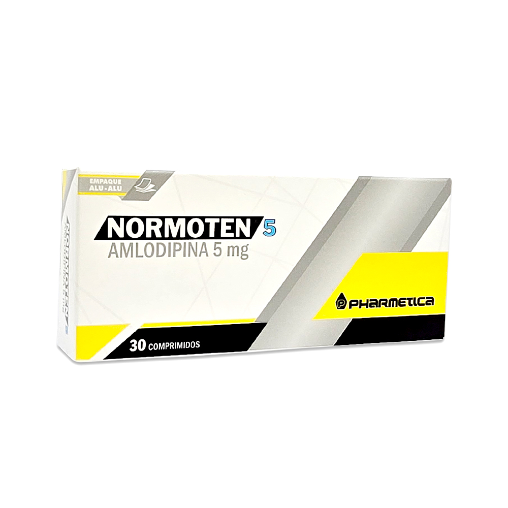 Normoten Amlodipina 5 Mg Caja de 3 Blíster