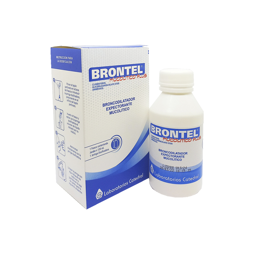 Brontel Mucolitico Plus Frasco 120ml + 1 Jeringa Dosificadora
