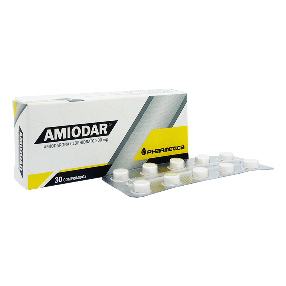 Amiodar Amiodarona Clorhidrato 200 mg Caja de 30 Comprimidos
