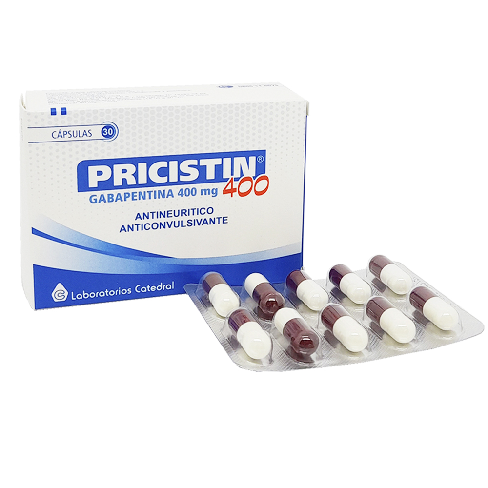 Pricistin 400 Gabapentina 400 Mg Caja De 3 Blíster