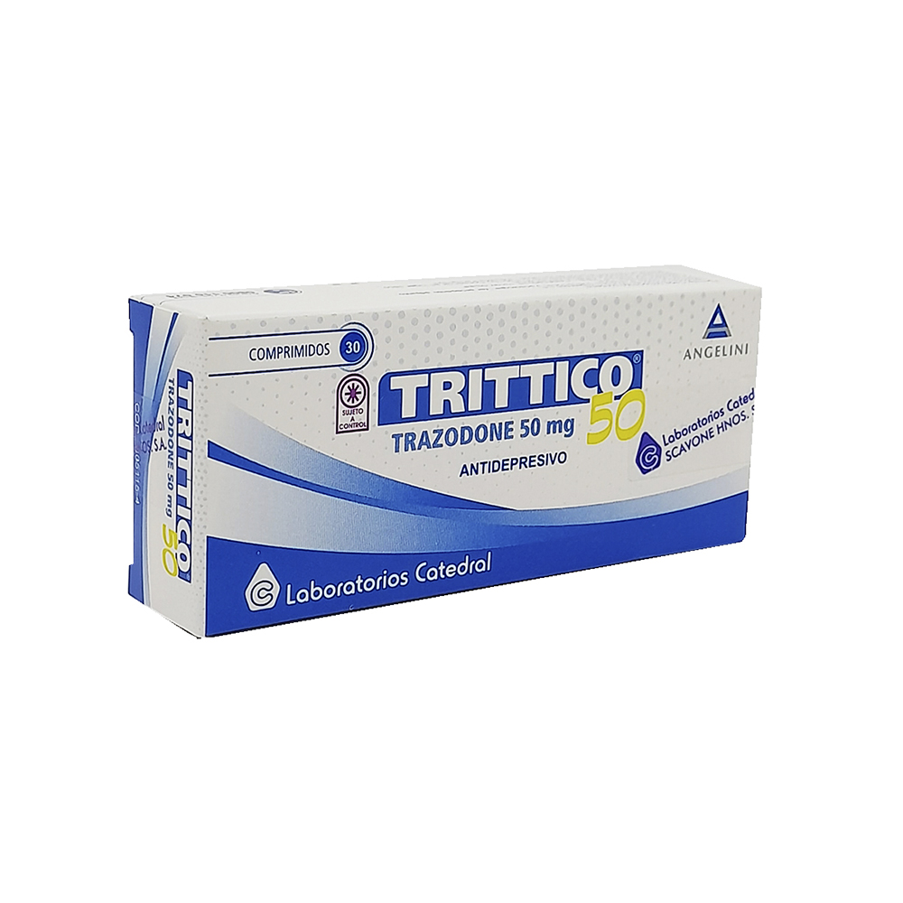 Trittico Trazodone Clorhidrato 50 mg Caja de 30 Comprimidos