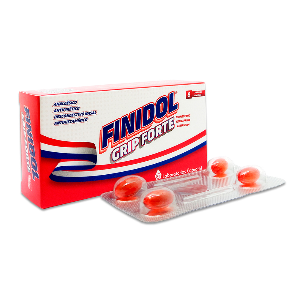 Finidol Grip Ibuprofeno Frasco de 100 ml + 1 Jeringa Dosificadora