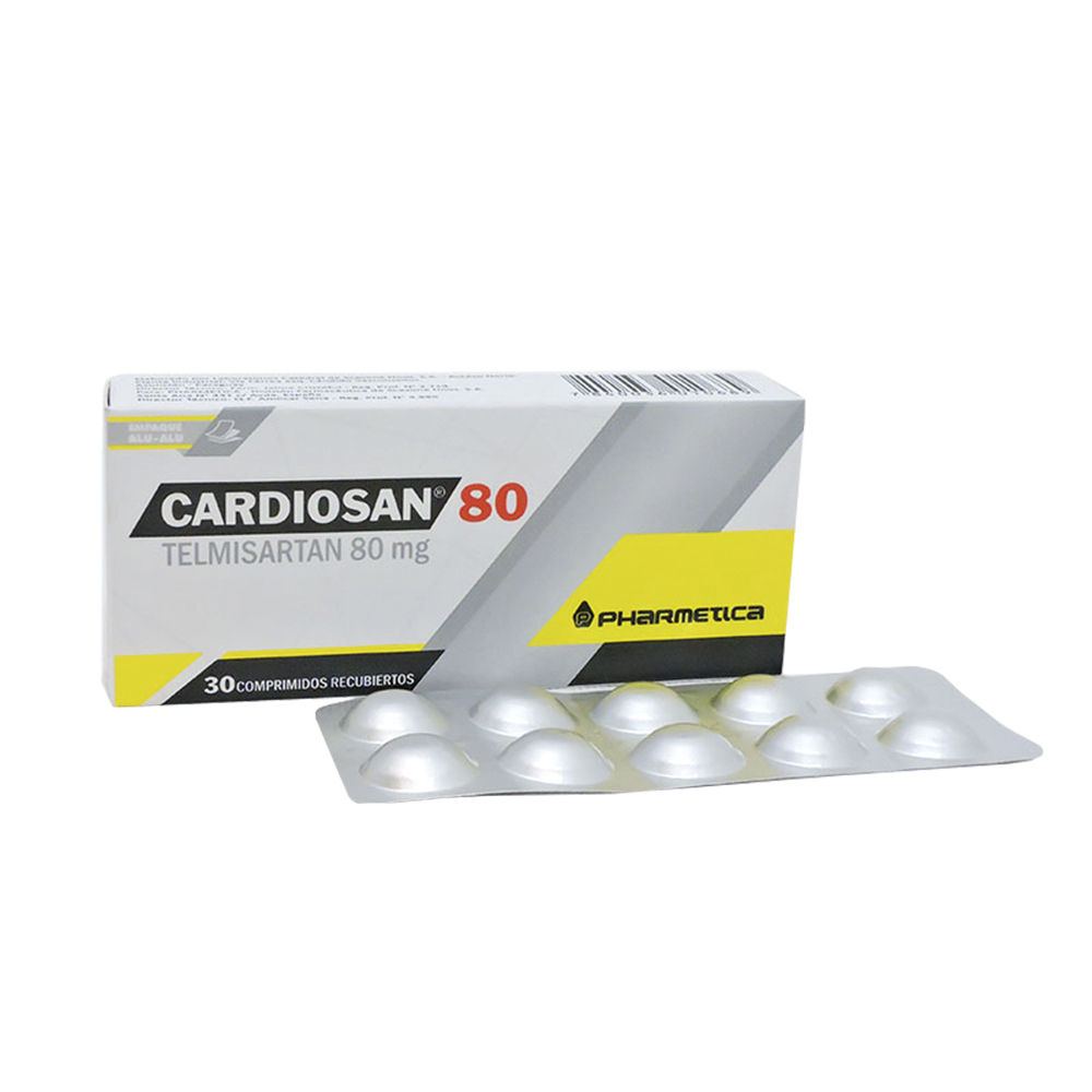 Cardiosan Telmisartan 80 mg Caja de 3 blister