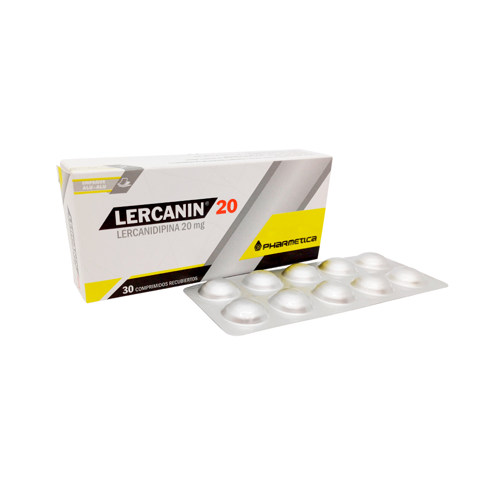 Lercanin Lercanidipina 20 Mg Caja de 3 Blíster