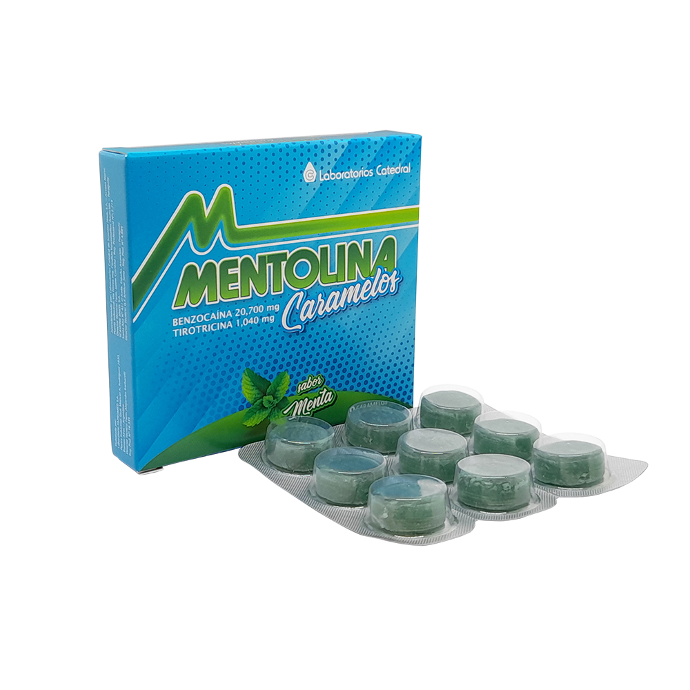 Mentolina Caramelo sabor Menta caja De 9 Caramelos