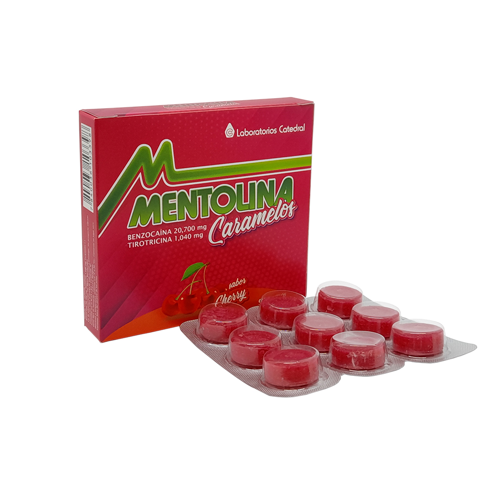 Mentolina Caramelos Sabor Cherry De 1 Blister