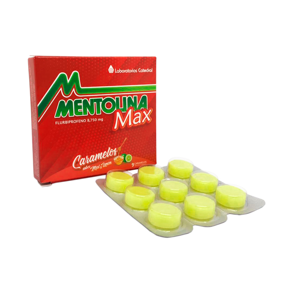 Mentolina Max En Caja de 9 Caramelos