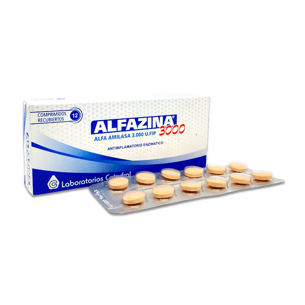 Alfazina Alfa Amilasa 3.000 UI De 1 Blister