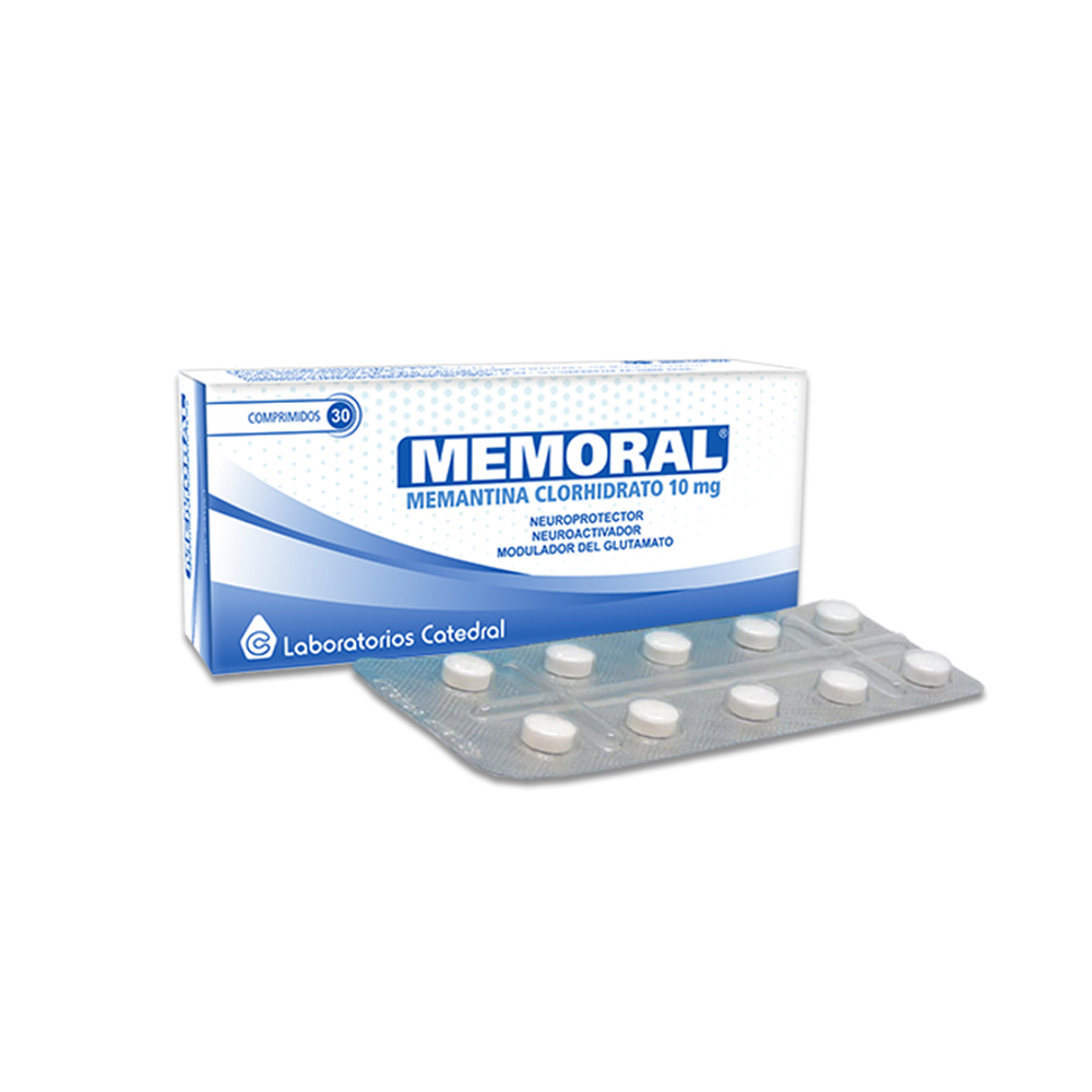 Memoral Memantina Clorhidrato 10 Mg Caja de 3 Blíster