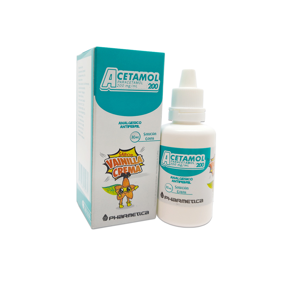 Acetamol 200 Paracetamol 200 mg Solución Gotas De 30 ml