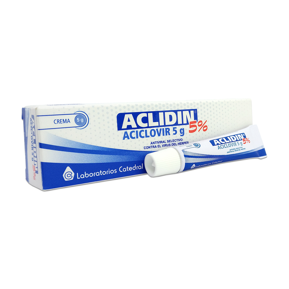 Aclidin Aciclovir Crema Pomo De 5 gr