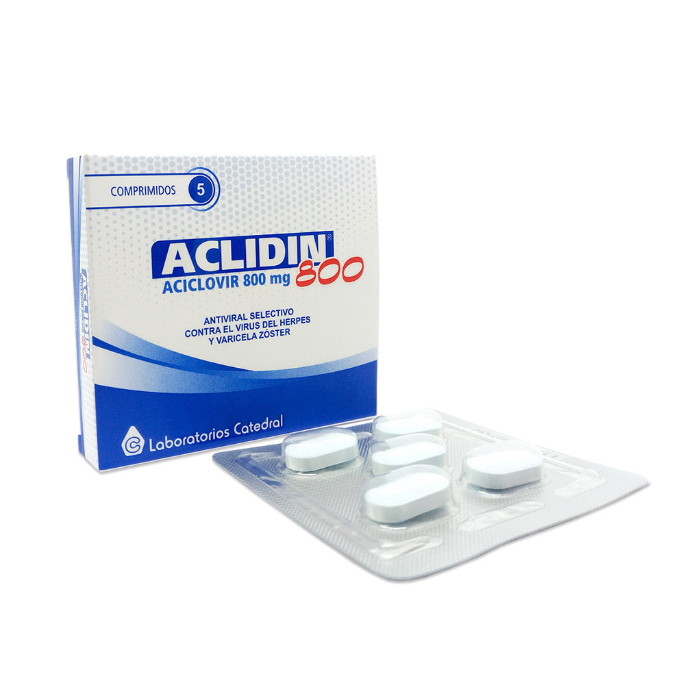 Aclidin 800mg Caja de 5 comprimidos