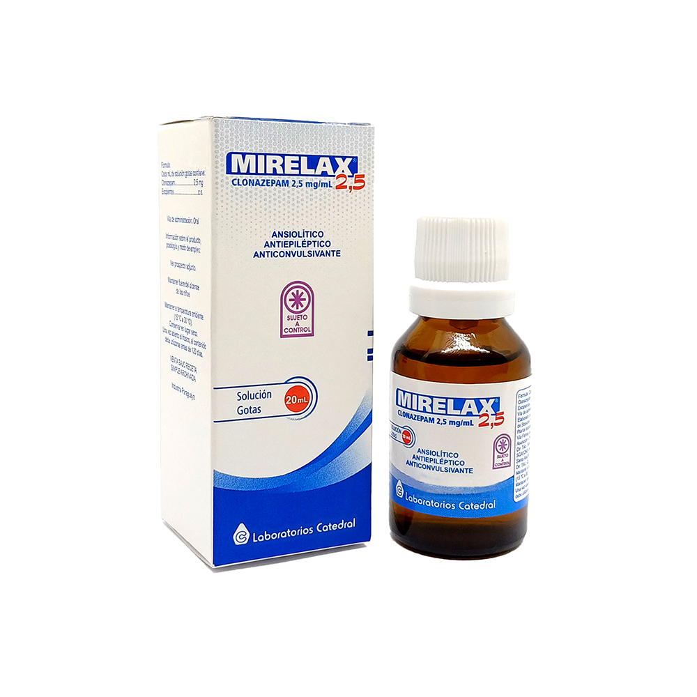 Mirelax Clonazepam 2,5 Mg CD Solucion Gotas de 20 ML