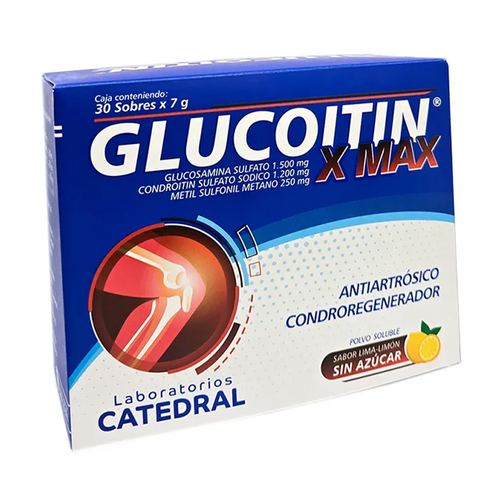 Glucoitin X MAX Glucosamina Sulfato Caja de 30 Sobres