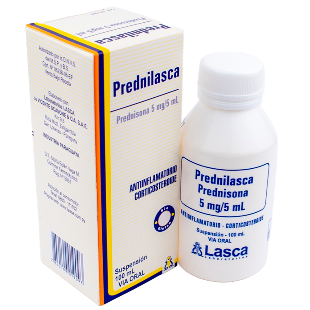 Prednilasca Prednisona 5 mg/5ml Suspensión 100 ml