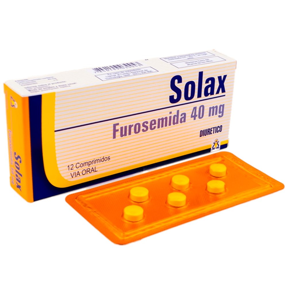 Solax Furosemida 40 mg Caja x12 Comprimidos