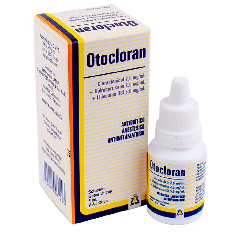 Otocloran Cloranfenicol 2,0 mg/mL Frasco de 5 ml
