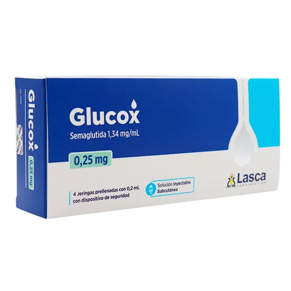 Glucox 0,25 Semaglutida 1,34 mg/ml - Cont. 4 Jeringas Prellenadas