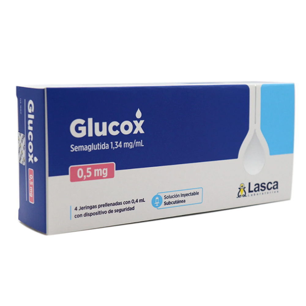 Glucox 0,5 mg Semaglutida 1,34 mg/ml - Cont. 4 Jeringas Prellenadas