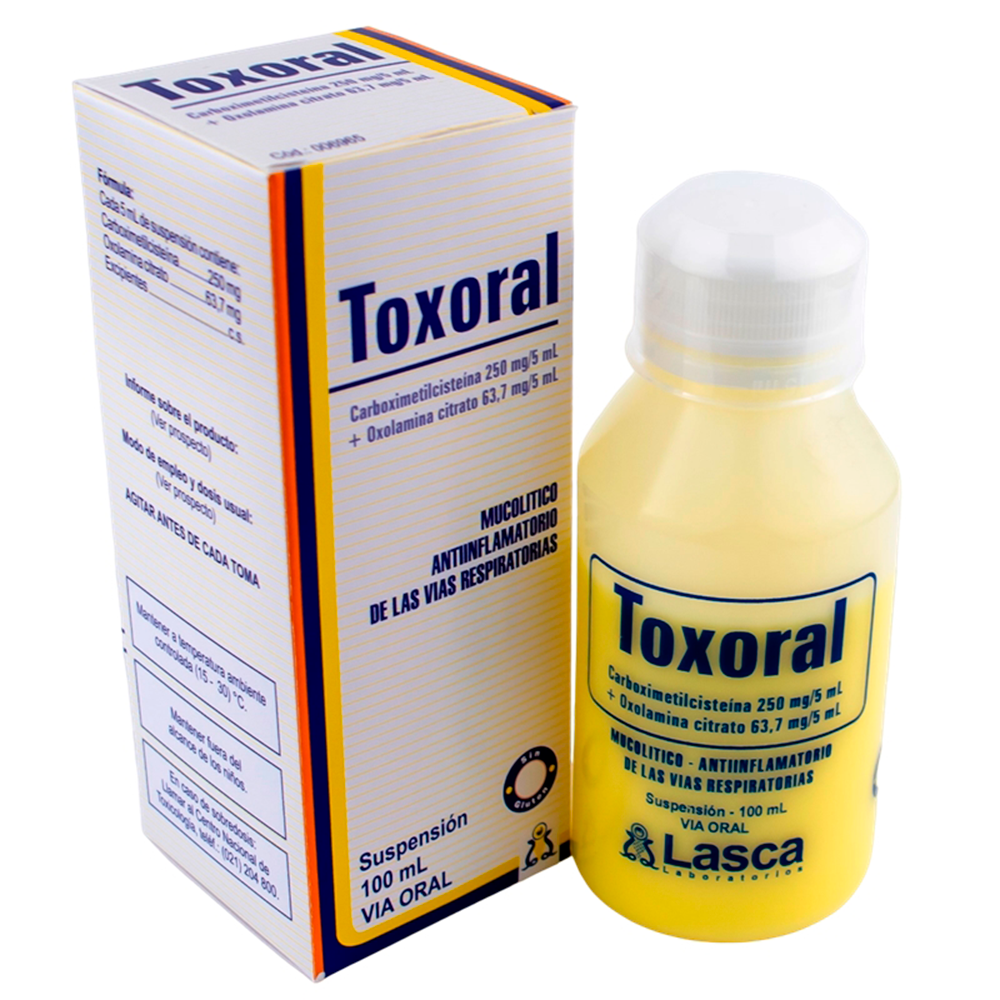 Toxoral Carboximetilcisteína 250 Mg De 100 ML