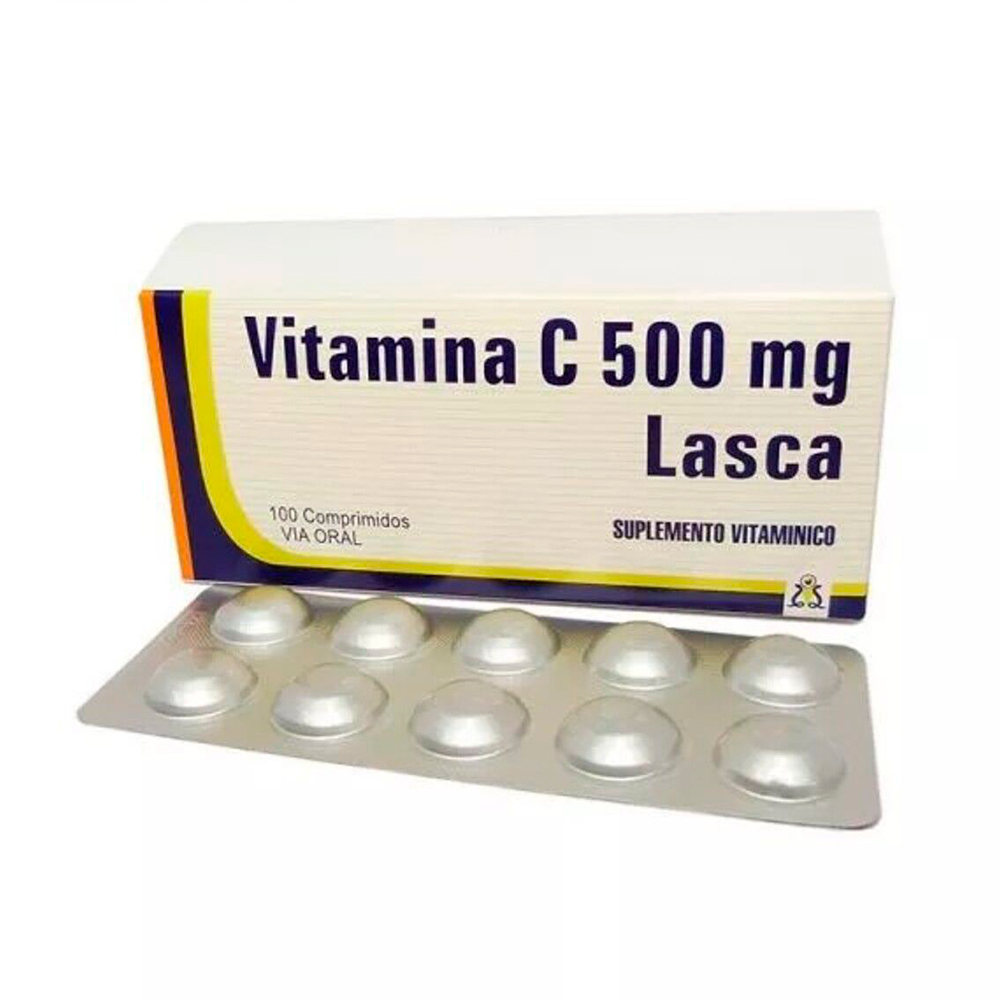 Vitamina C 500 mg Lasca Caja de 100 comprimidos