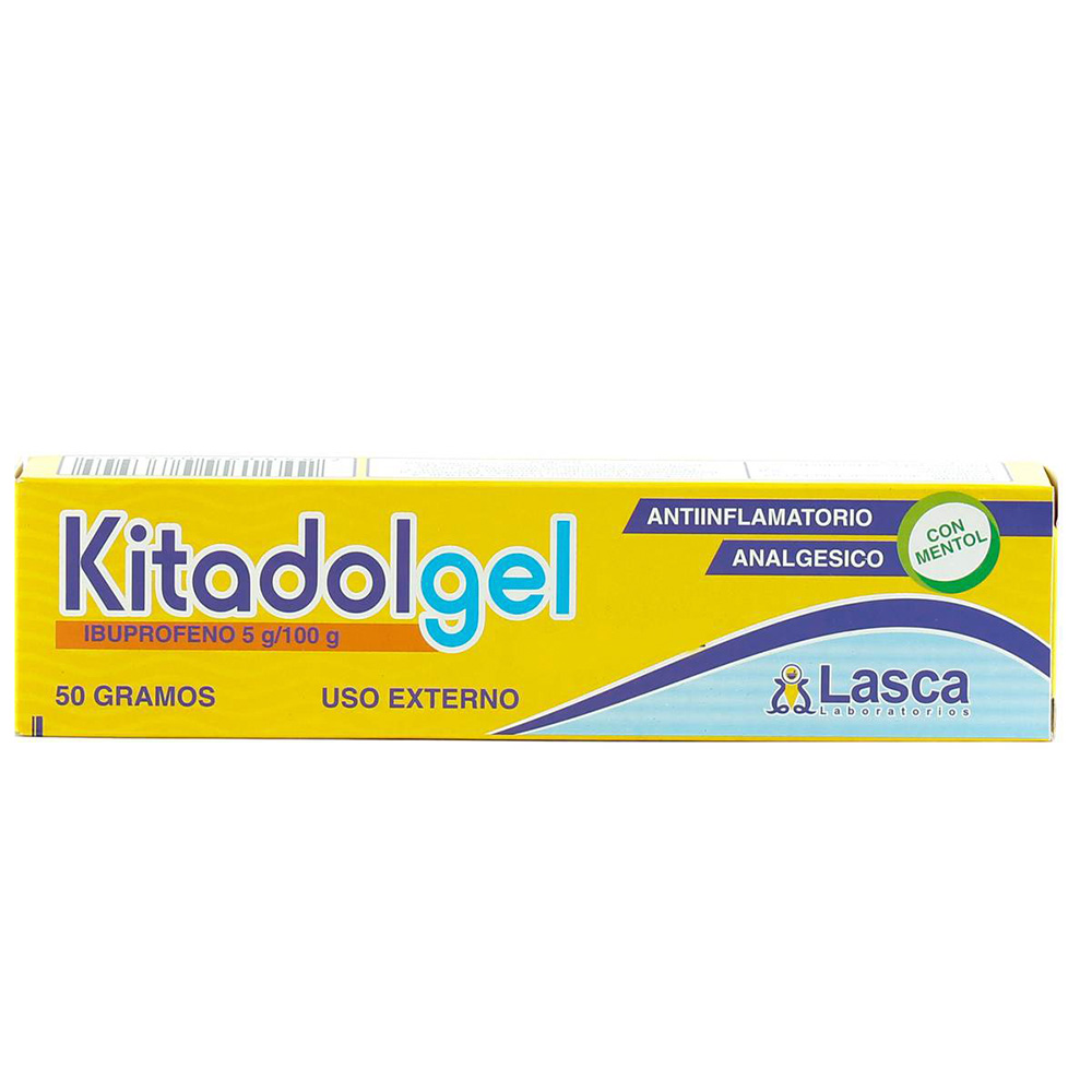 Kitadol Gel Ibuprofeno 5g/100g - Contiene 50g