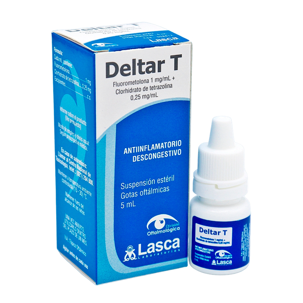 Deltar T Fluometorona 1mg/mL - Gotas Oftálmicas 5 mL