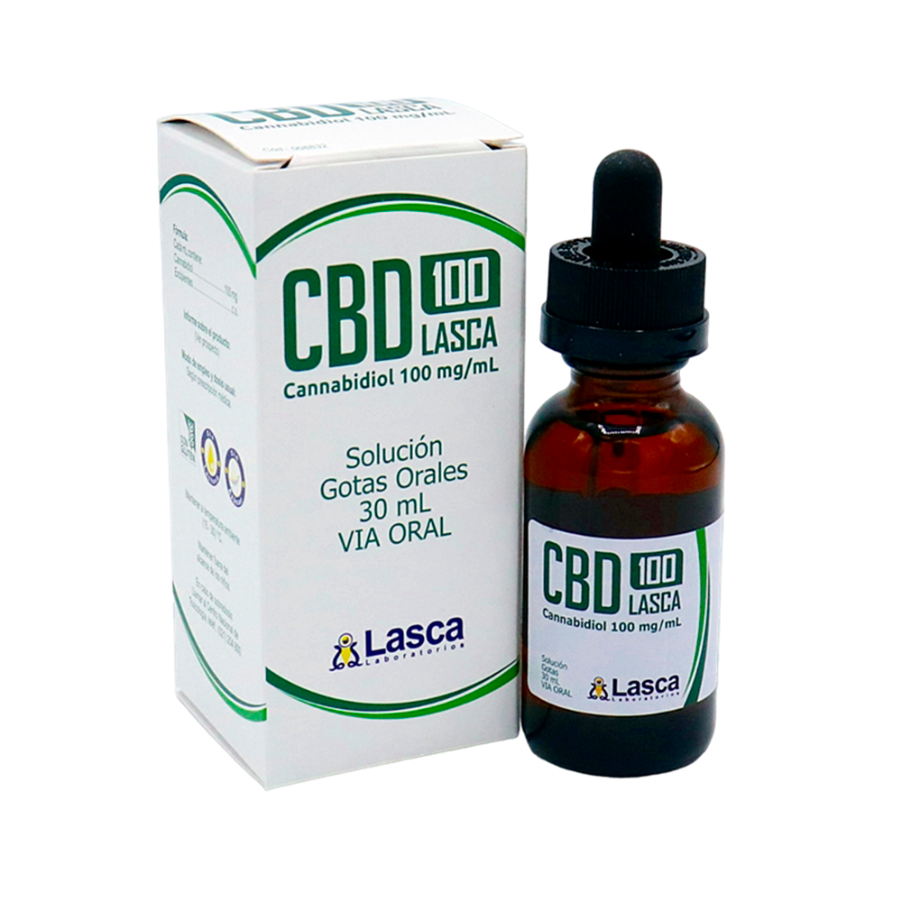 Lasca CBD100 MG Solucióna Gots Orales Frasco de 30 mL