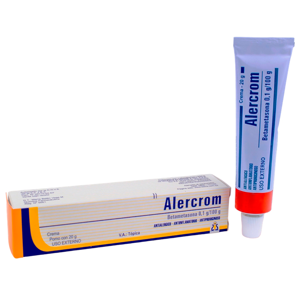 Alercrom Betametasona 0,1 g 100 g Pomo de 20 gr