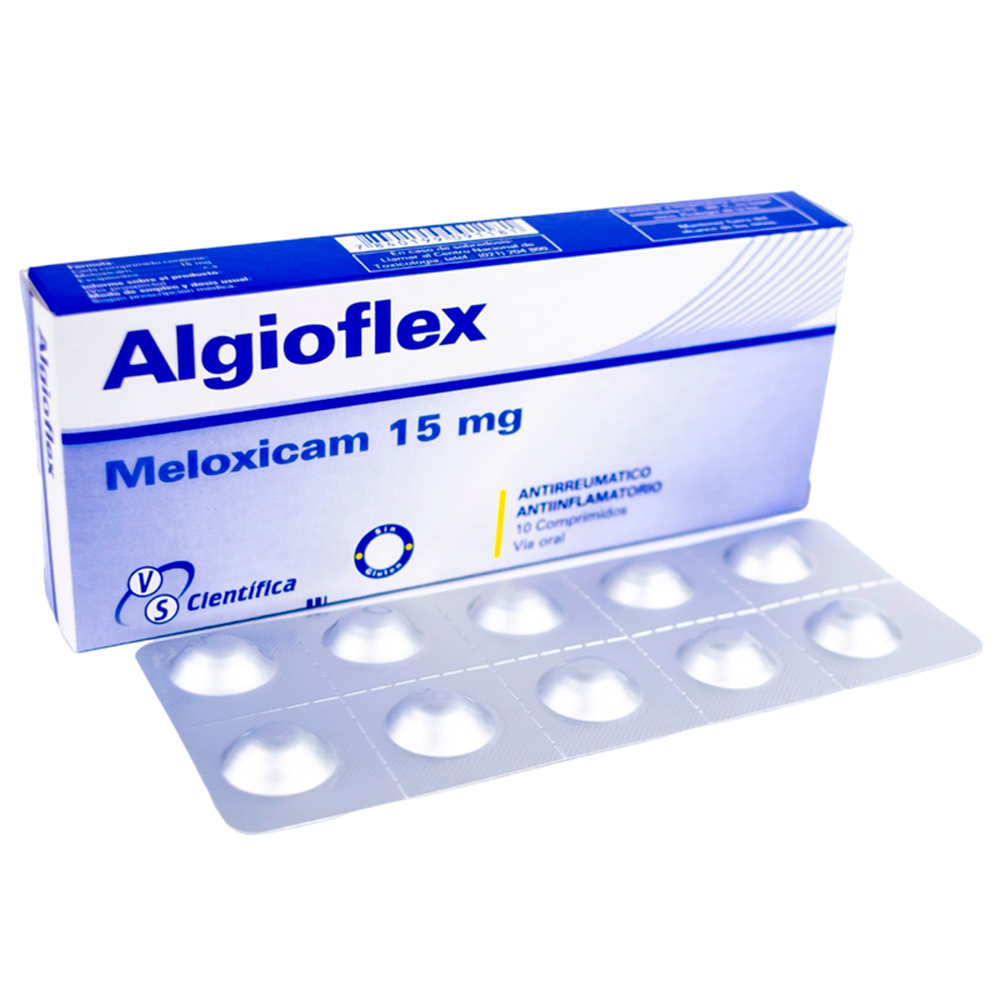 Algioflex Meloxicam 15mg Caja de 10 Comprimidos