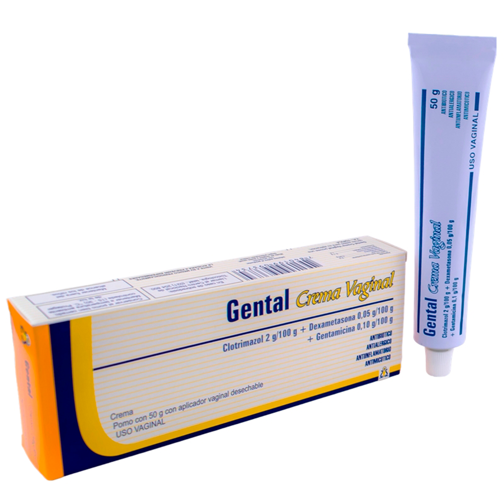 Crema Vaginal Gental Clotrimazol Pomo Con 50Gr