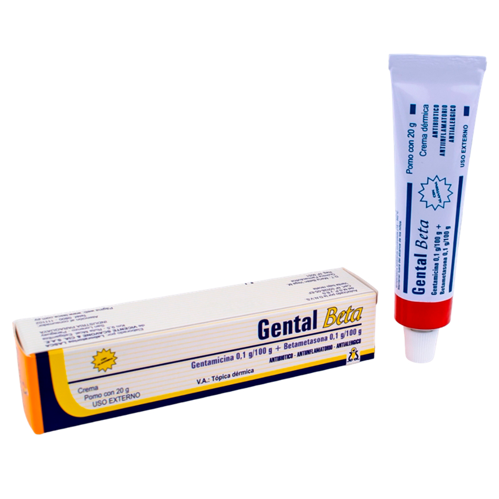 Gental Beta Gentamicina 0,1 G/100 + Betametasona 0,1G/100 G De 20Gr