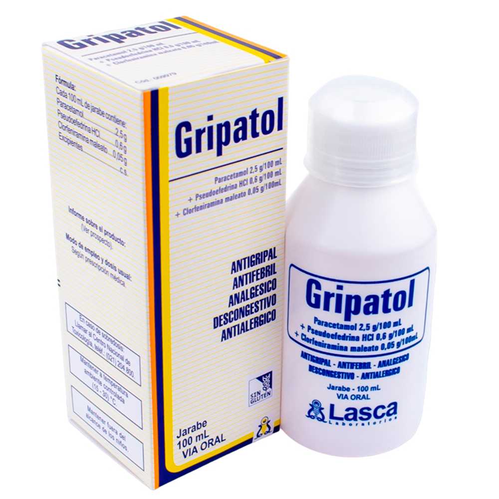 Jarabe Gripatol Paracetamol 2,5 g/100 ML De 100 ML