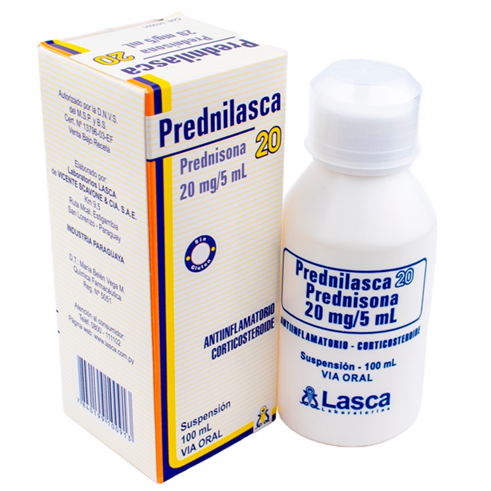 Prednilasca 20 Prednisona 20mg/5mL Contiene 100 ML