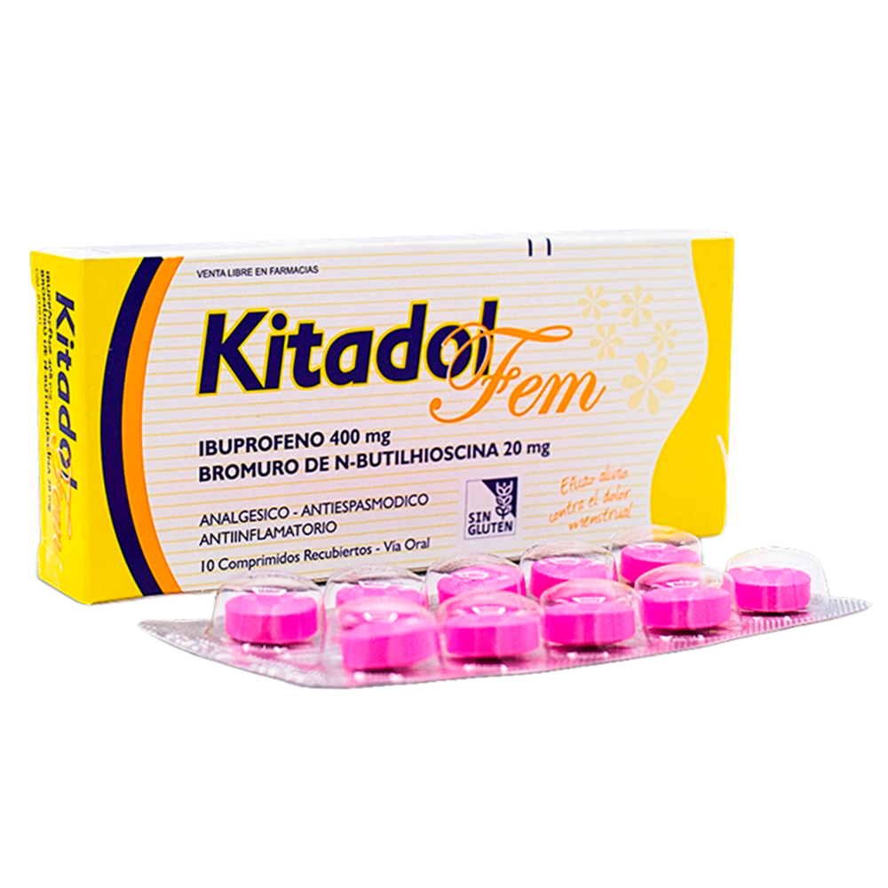 Kitadol Fem Ibuprofeno x10 comprimidos recubiertos