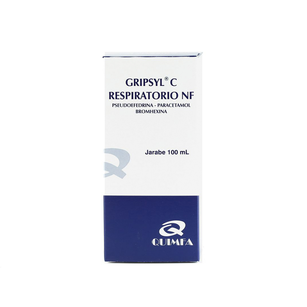 Gripsyl C Respiratorio NF Pseudoefedrina Paracetamol Bromhexina Frasco De 100 ml
