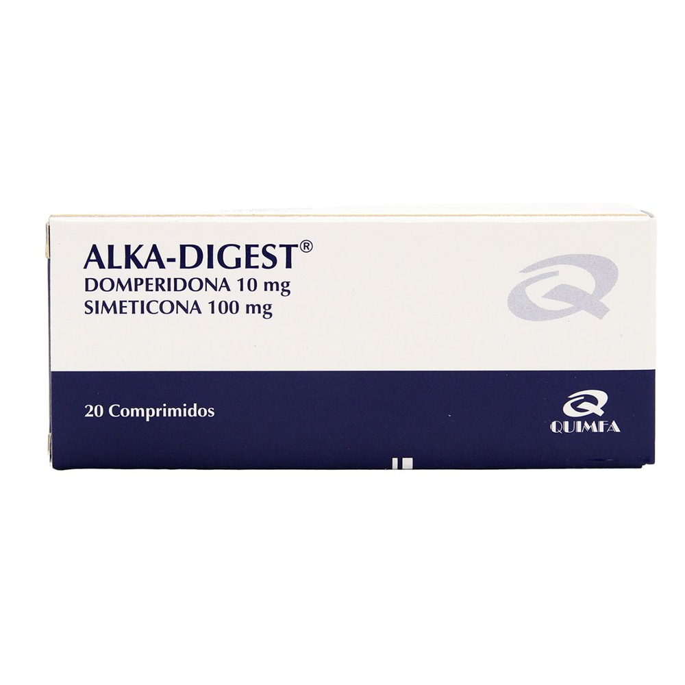 Alka Digest Domperidona 10 mg Simeticona 100 mg Caja De 20 Comprimidos