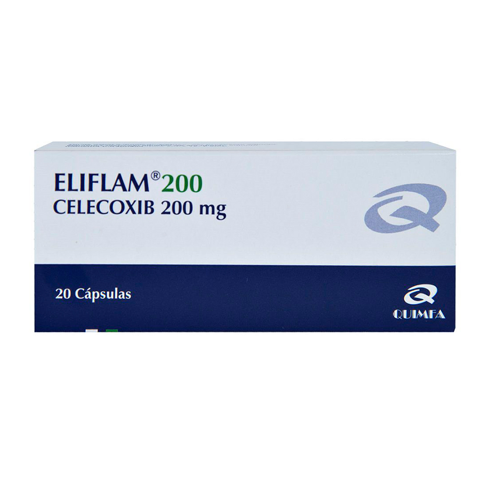 Eliflam 200 Celecoxib 200 mg Caja de 20 Cápsulas
