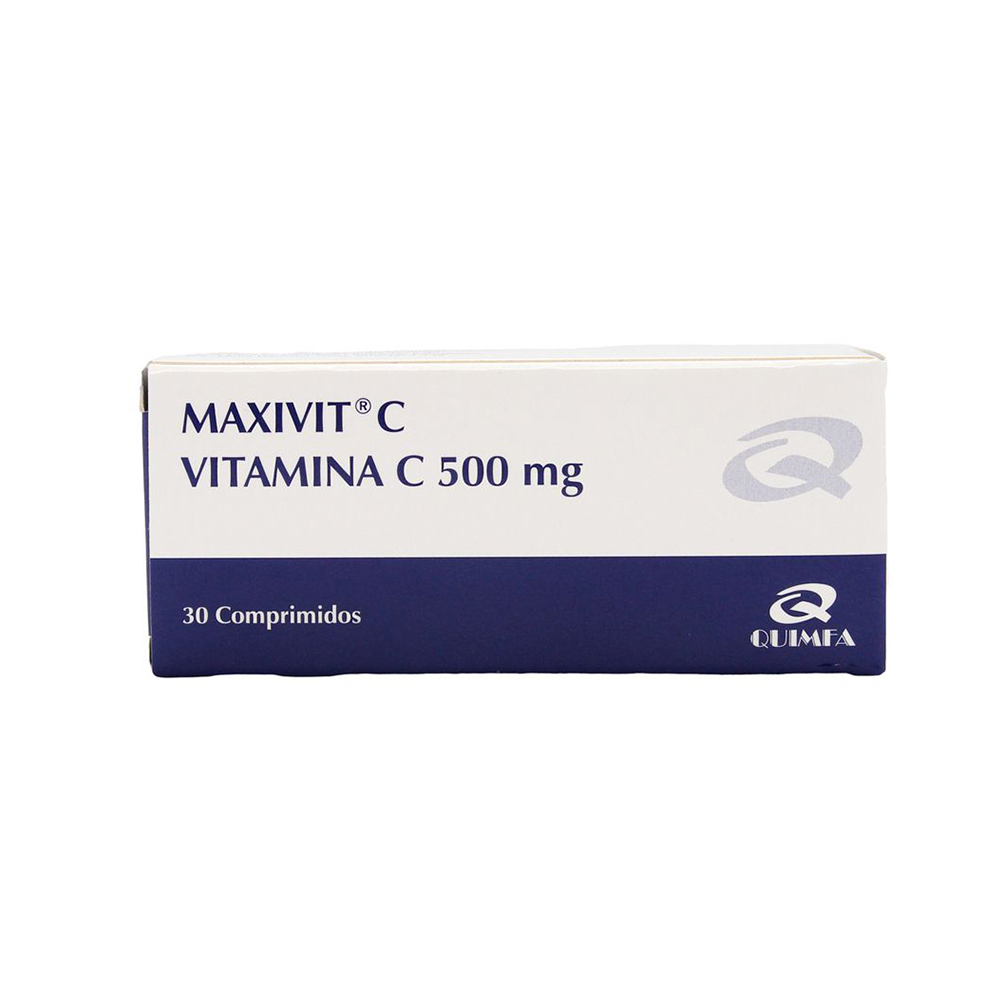 Maxivit C Vitamina C de 500 mg Caja x10 Blisters De 30 Comprimidos