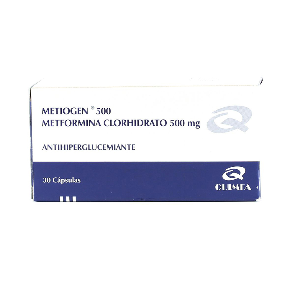Metiogen 500mg Caja de 30 Cápsulas