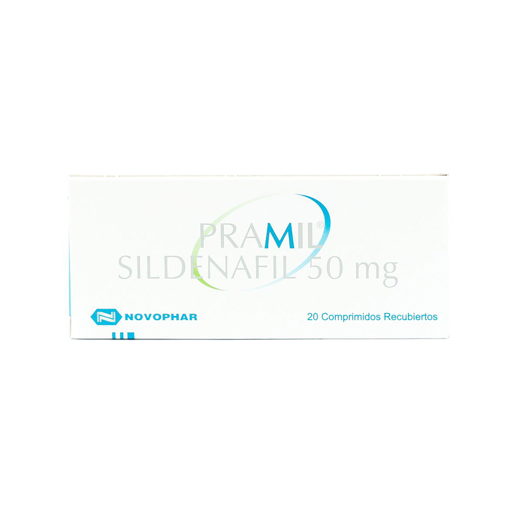 Pramil Sildenafil 50 mg Caja con 20 Comprimidos