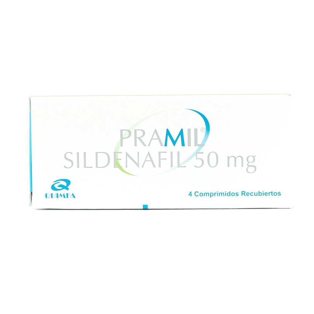 Pramil Sildenafil 50 mg Caja de 4 Comprimidos