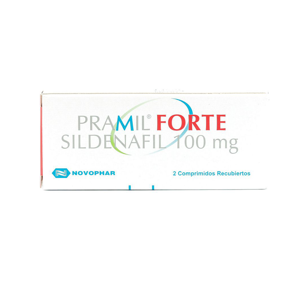 Pramil Forte Sildenafil 100 mg Caja De 2 Comprimidos Recubiertos