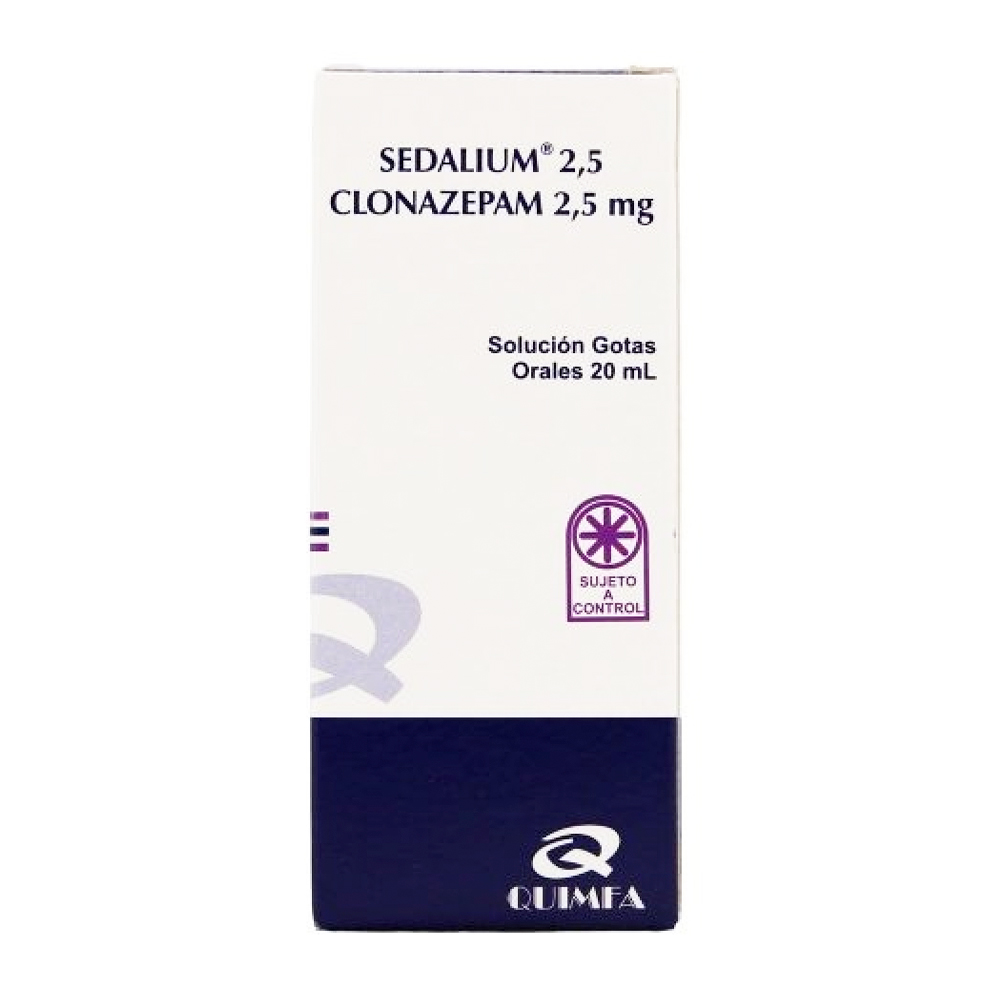 Sedalium Clonazepam 2,5 mg Solución gotas en frasco de 20 ml
