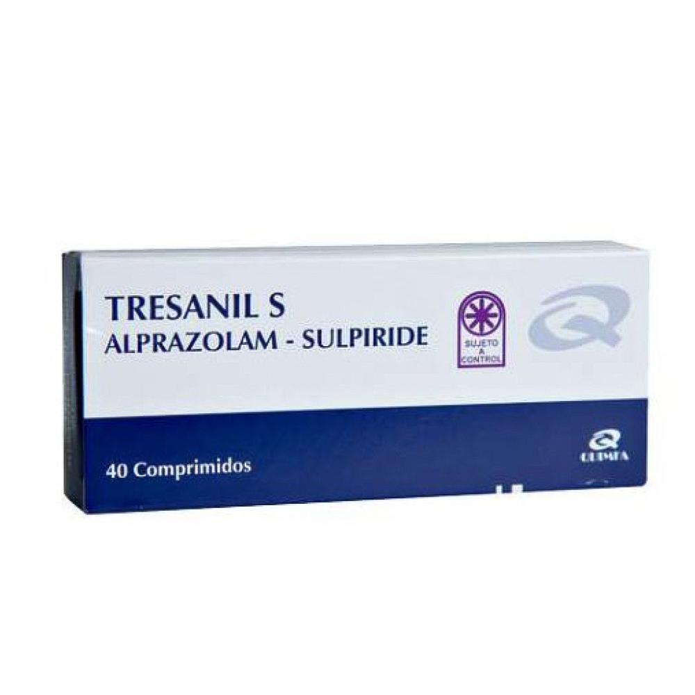 Tresanil S Alprazolam Caja de 40 Comprimidos