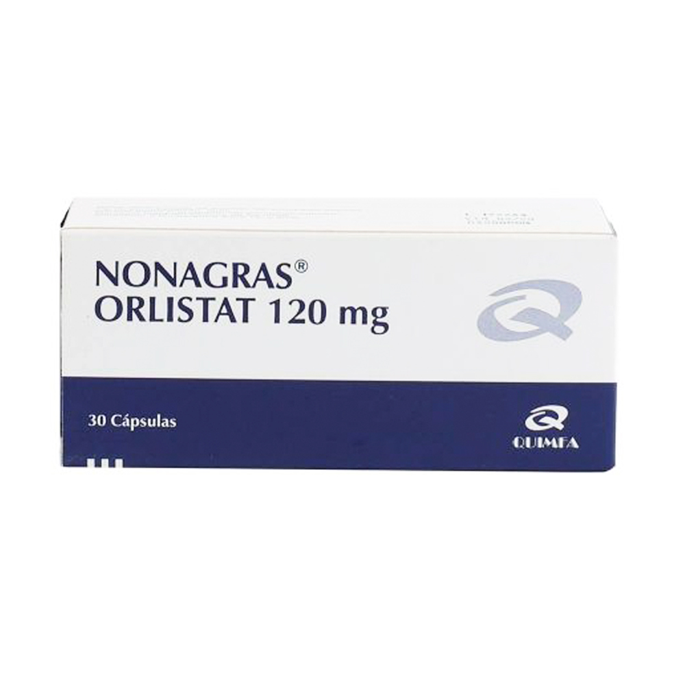 Nonagras Orlistat 120 mg Caja de 30 cápsulas