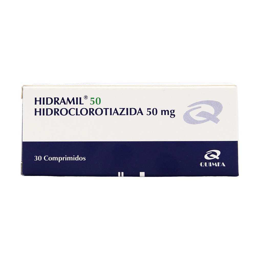 Hidramil Hidroclorotiazida 50 mg Caja de 30 Comprimidos