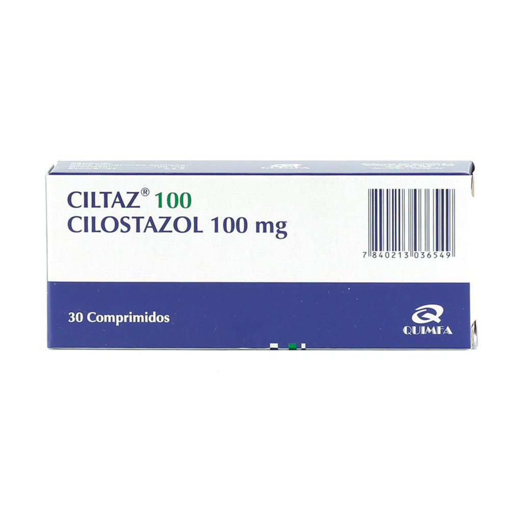 Ciltaz 100 Cilostazol 100mg Caja de 30 Comprimidos