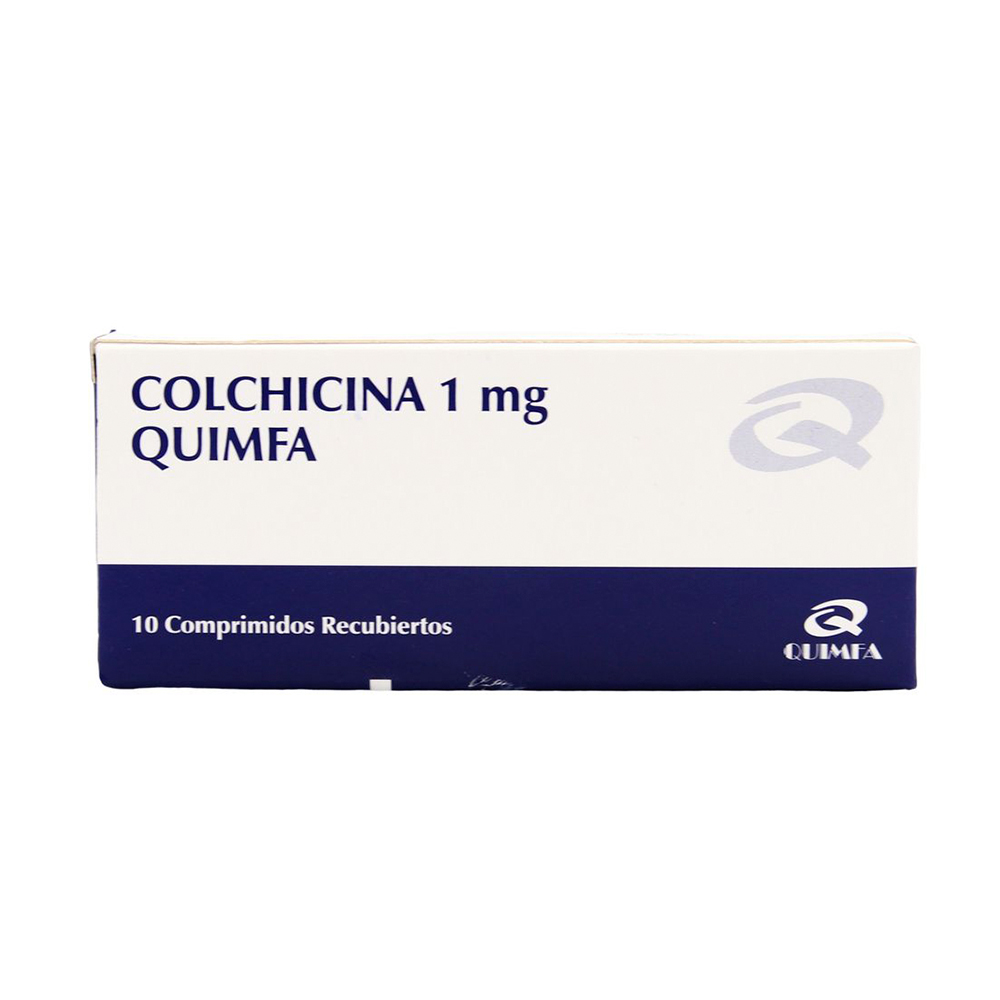 Colchicina 1 mg Caja de 10 Comprimidos Recubiertos